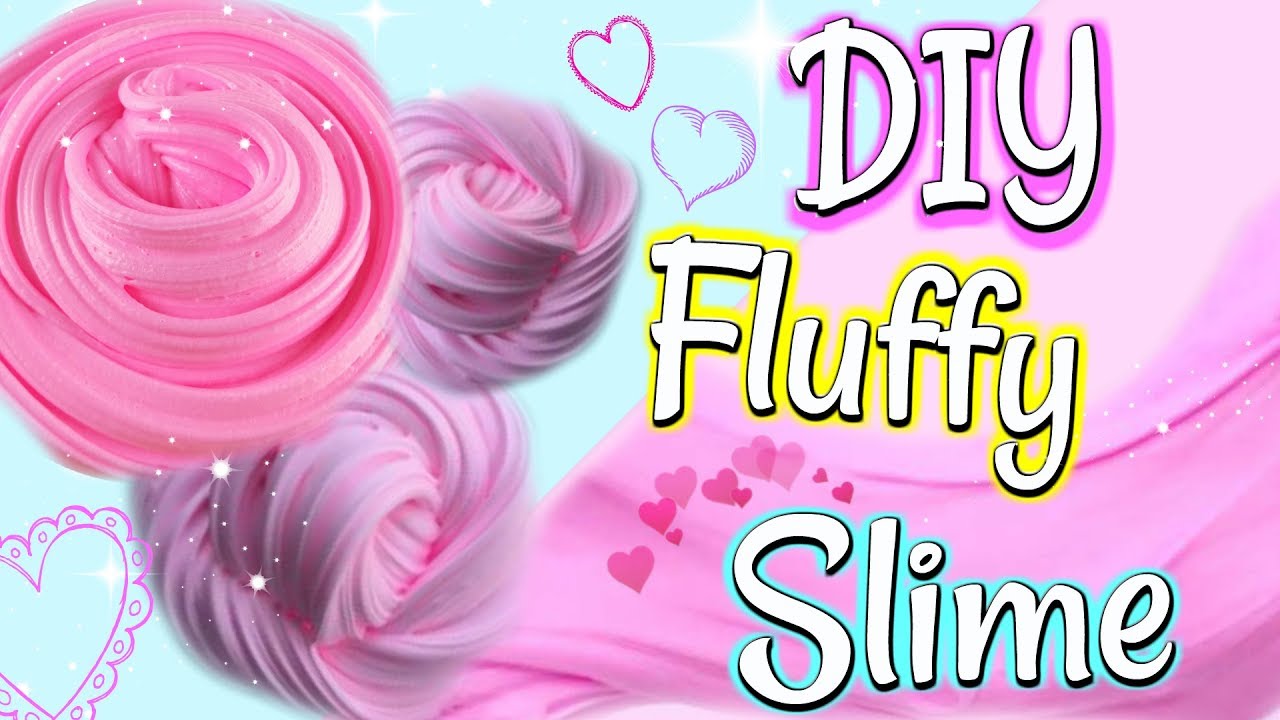 Walentynkowy Fluffy Slime DIY