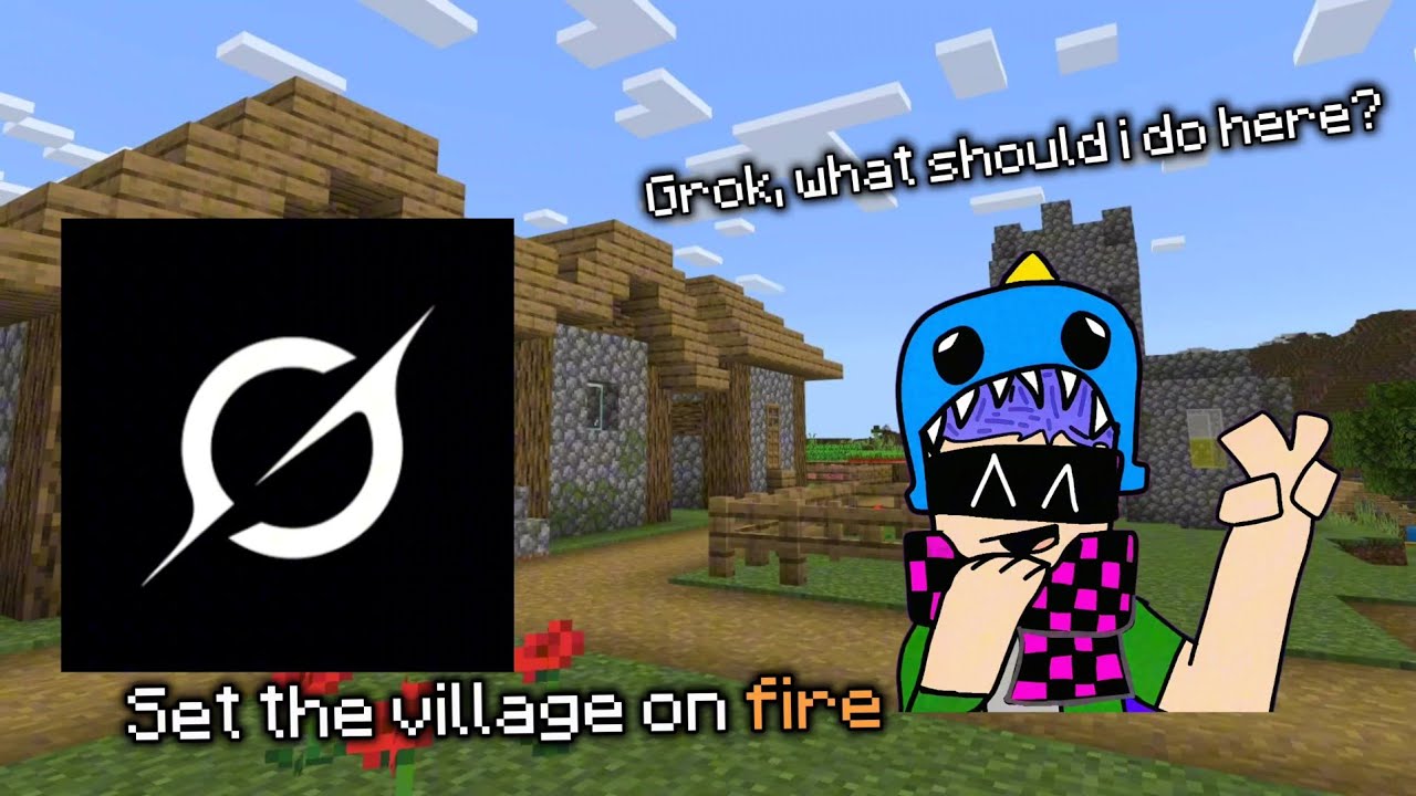 Grok AI is my Minecraft Coach.