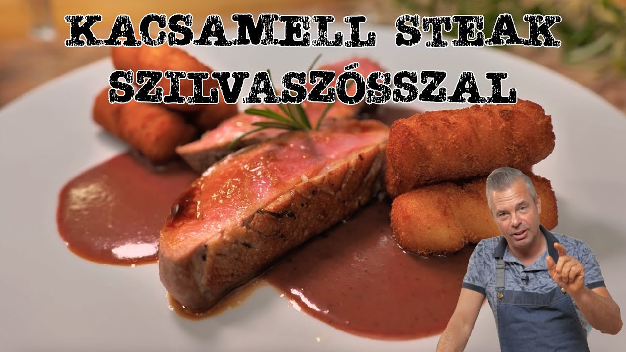Kacsadarabolás - Kacsamell steak szilvaszósszal