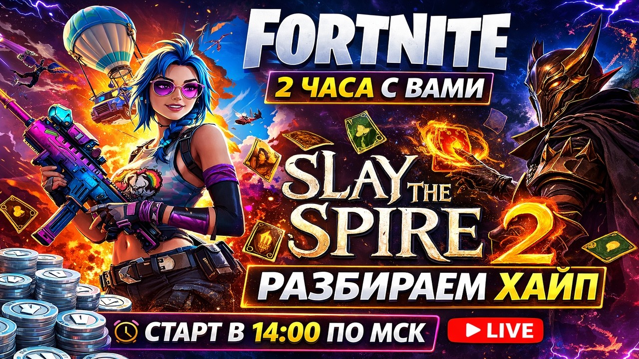 Fortnite с подписчиками → Slay the Spire 2 (мнение на стриме)