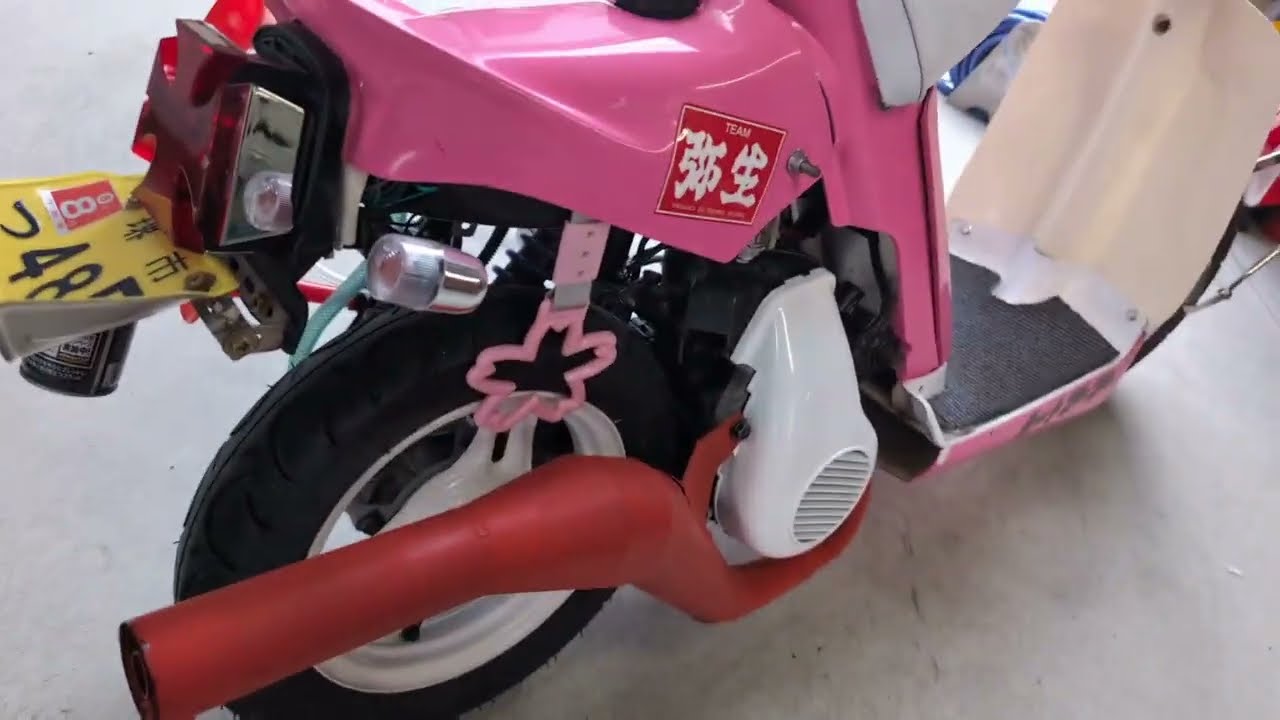 パッジョグのマフラーを当時風の物に交換しました