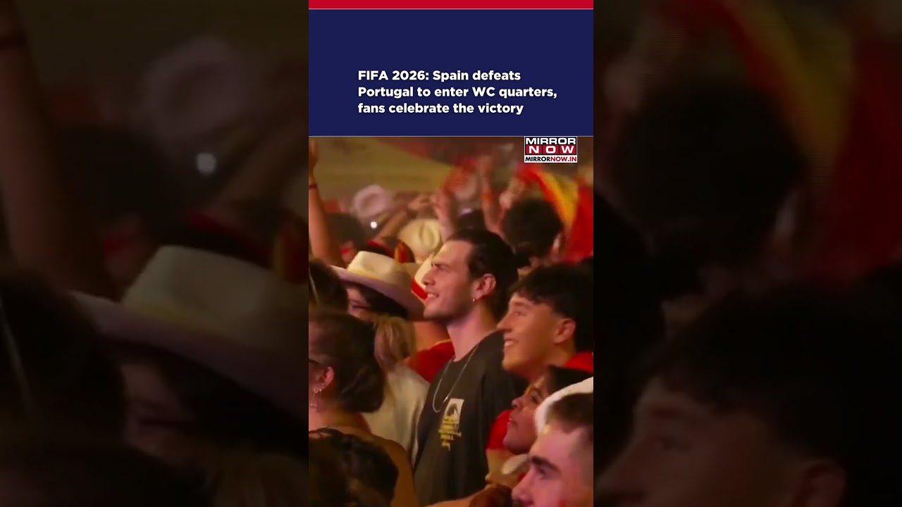 FIFA 2026: Spain Defeats Portugal To Enter World Cup Quarters, Fans Celebrate The Victory #shorts