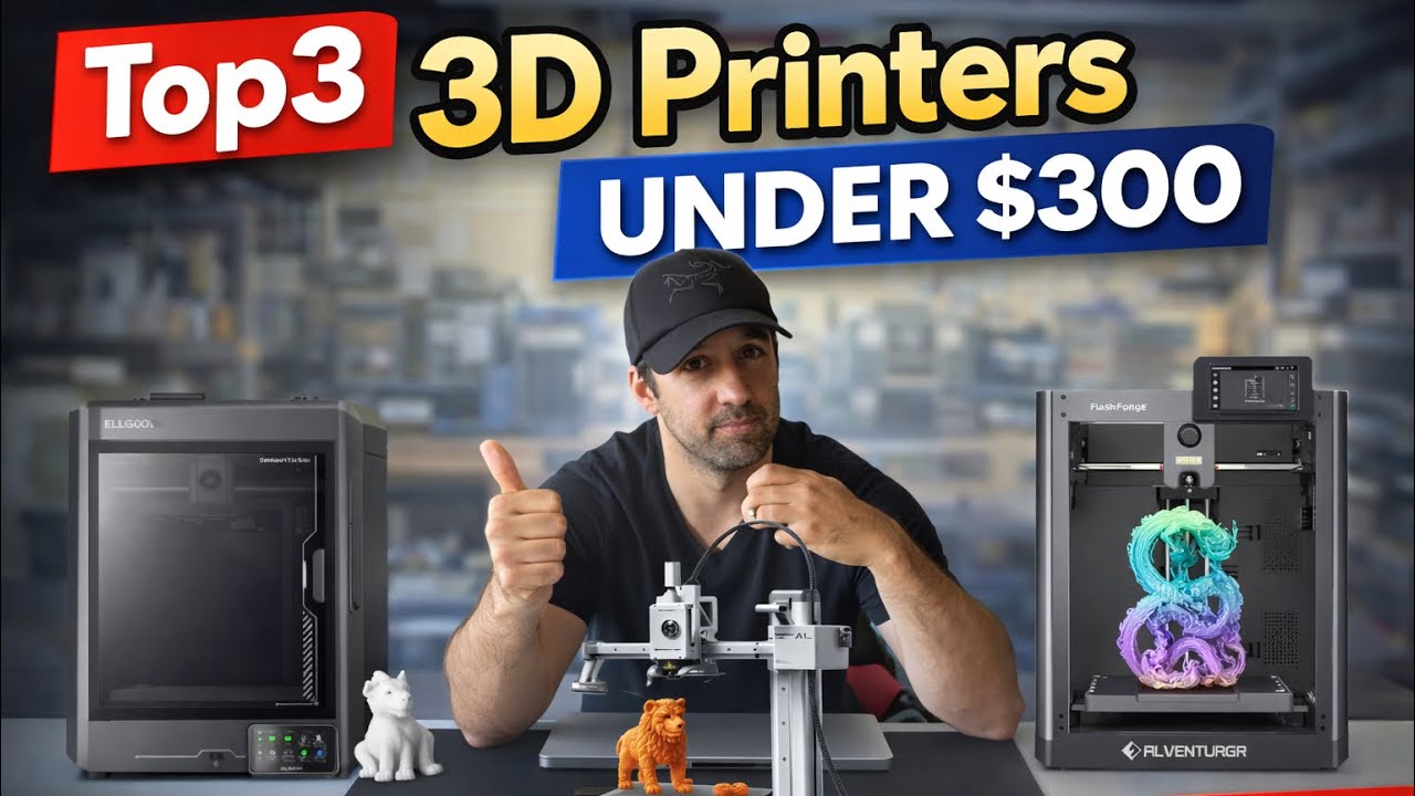 My Top 3, 3D Printers Under $300 