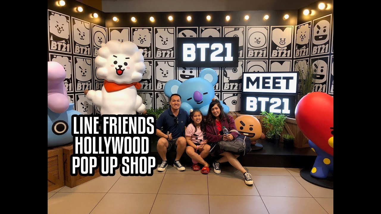 BT21 + Line Friends Pop Up Shop in Hollywood