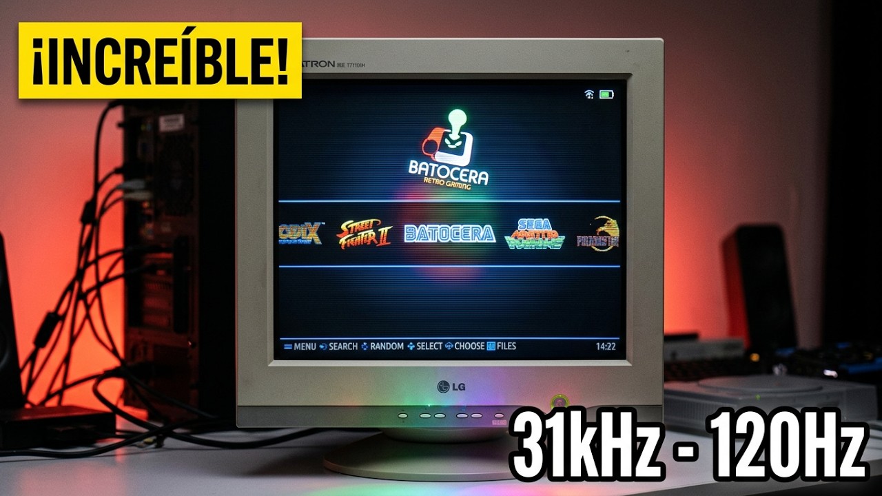 Batocera 39 PC para pantallas CRT VGA 31KHZ 120hz