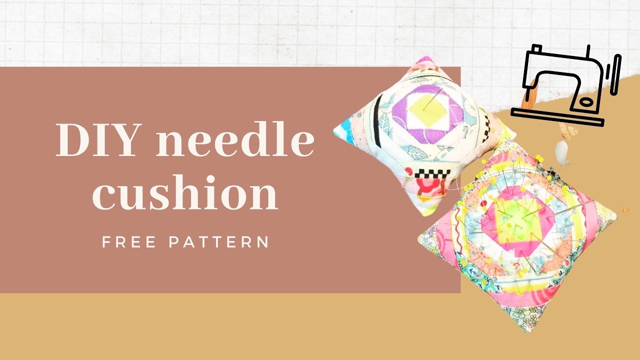 DIY needle cushion🪡 sew mini pineapple 🍍quilt block tutorial / free pattern👇