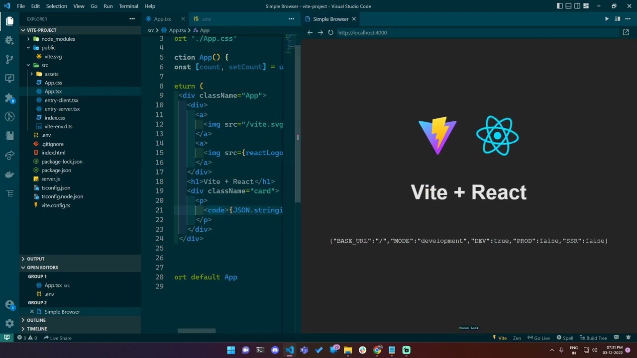 Environment Variables in Vite + React