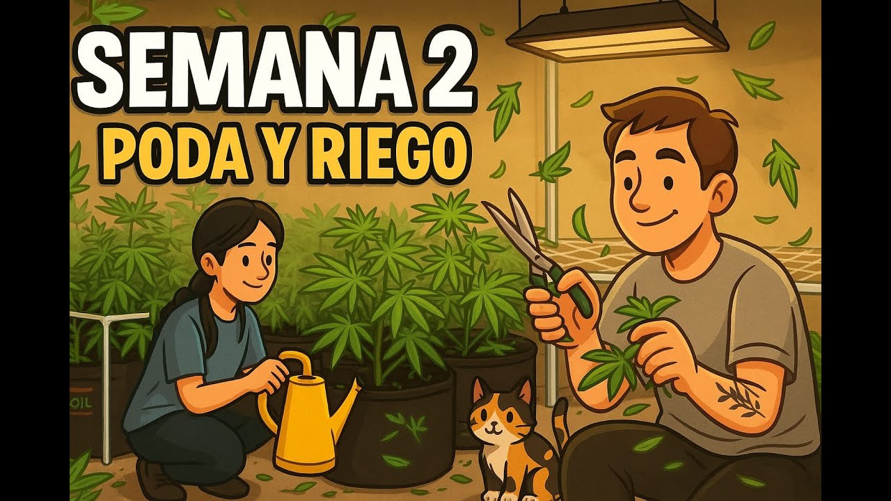 Sala de cultivo Semana 2 - FumaDillo