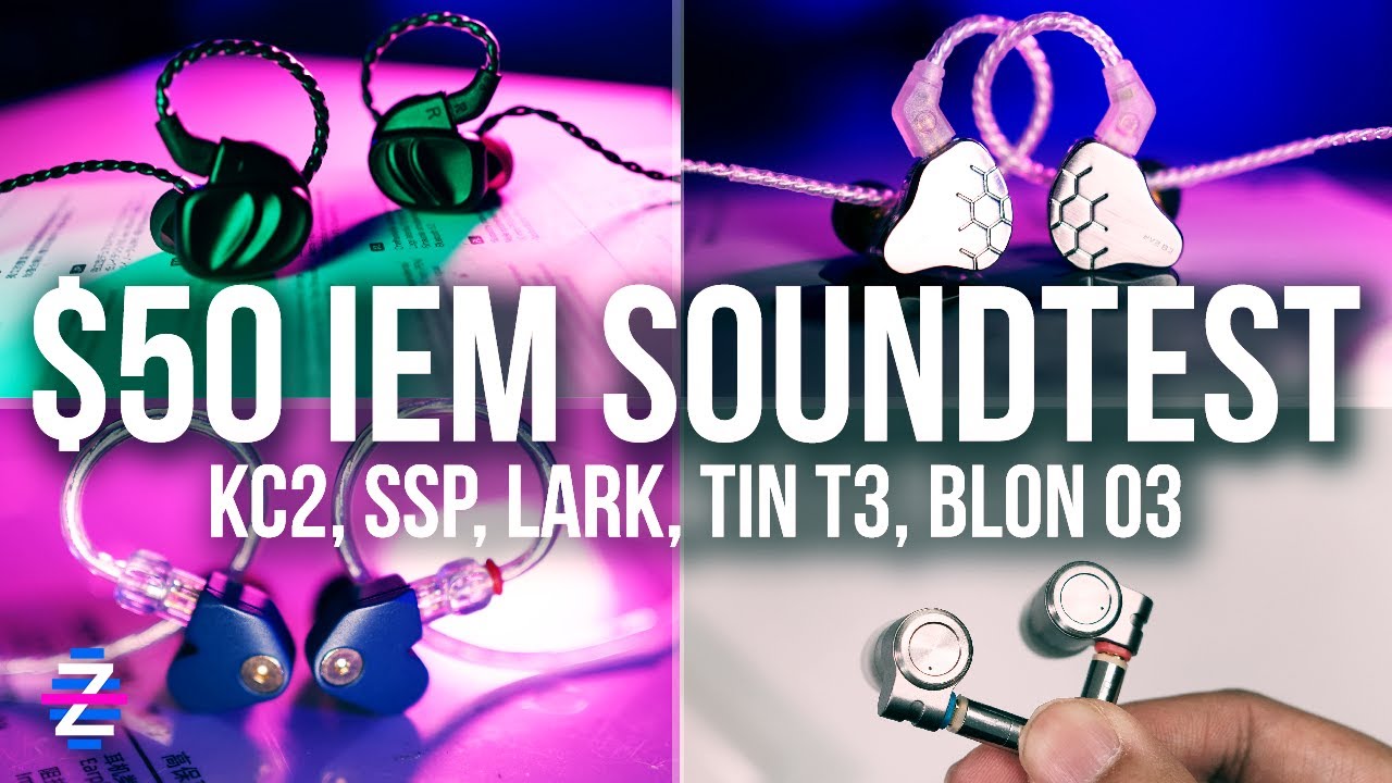 SUB-$50 SHOOTOUT! - BQEYZ KC2 Soundtest vs SSP vs LARK vs TIN T3 vs BLON 03