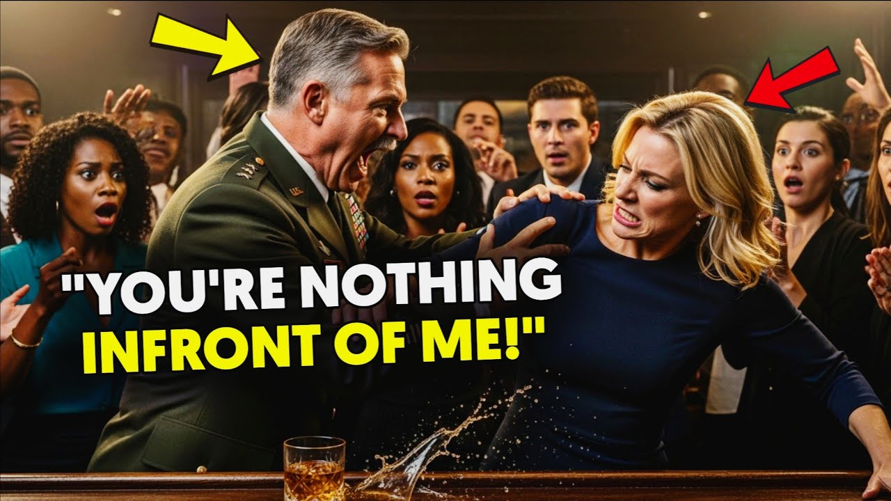 Arrogant General Pushed Her at the Bar, Unaware She Was a 20 Year SEAL Veteran Ready to FIght