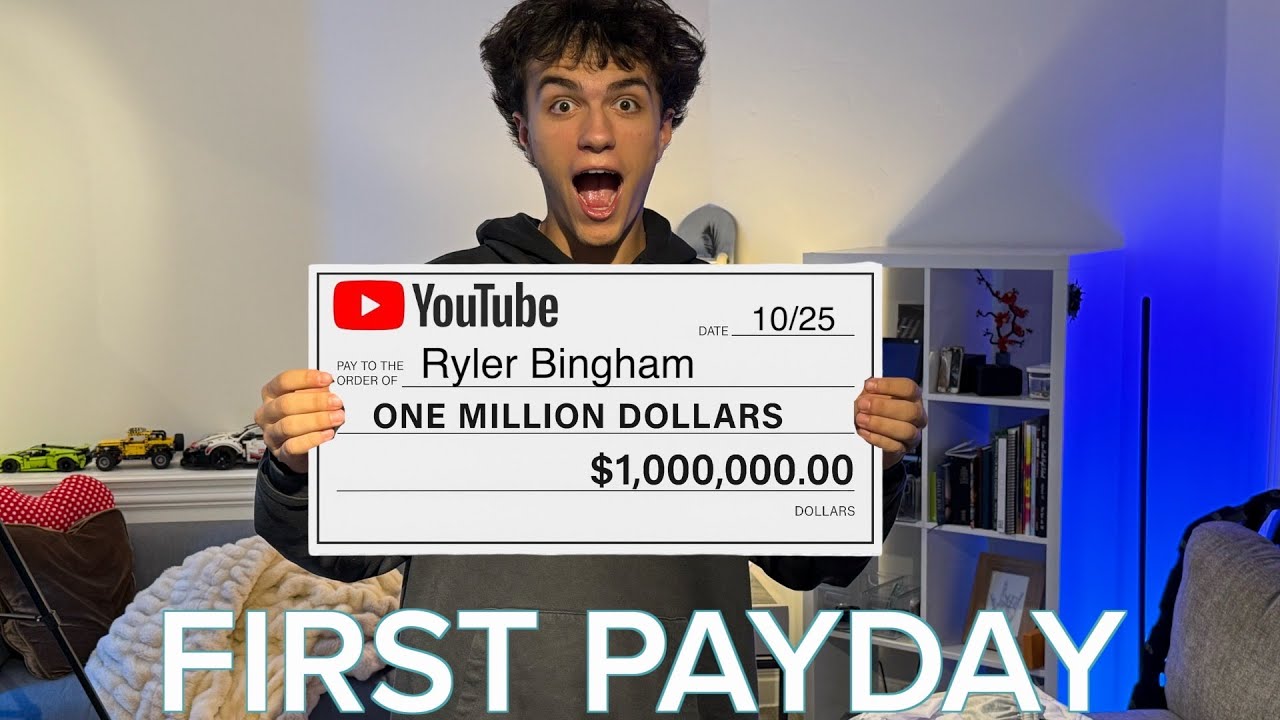 WHAT I GOT WITH MY FIRST YOUTUBE PAYCHECK! NOT WHAT YOU EXPECTED