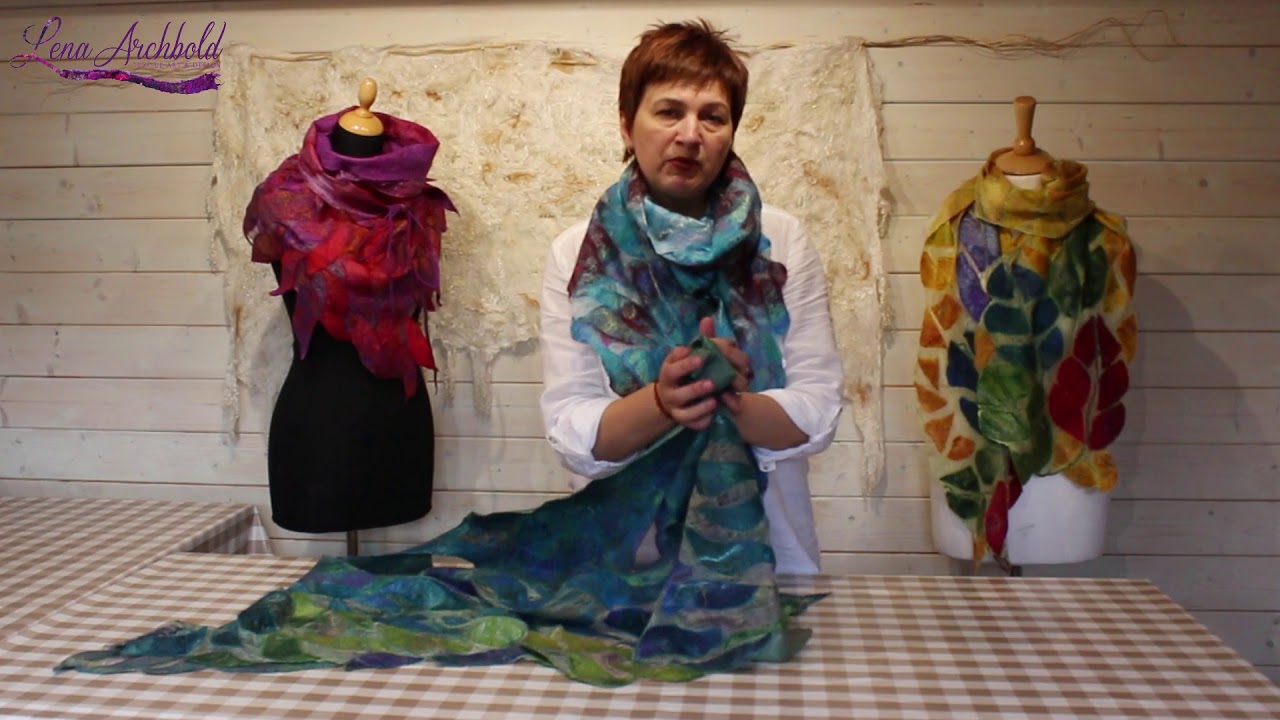 Stained Glass Nuno Felted Scarves Online Class. Introduction  Video 1