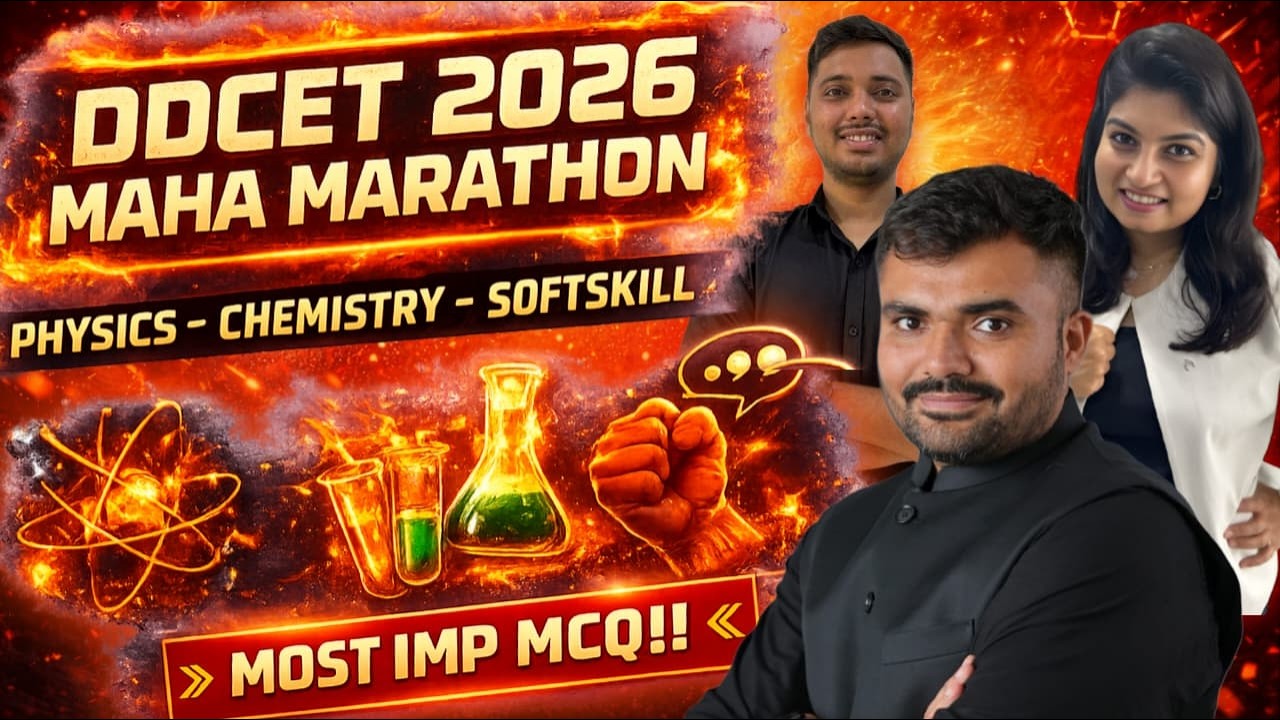 DDCET 2026 - MAHA MARATHON - MOST IMP MCQ
