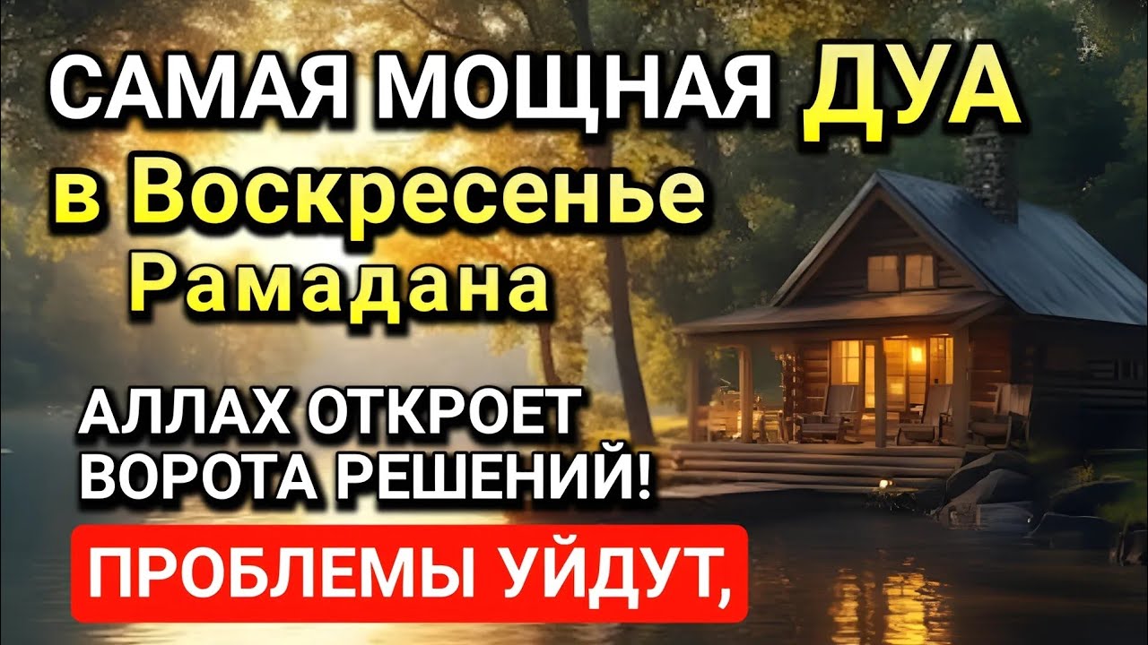 Самая сильная дуа в Воскресенье! Ризк, богатство, успех, счастье!l