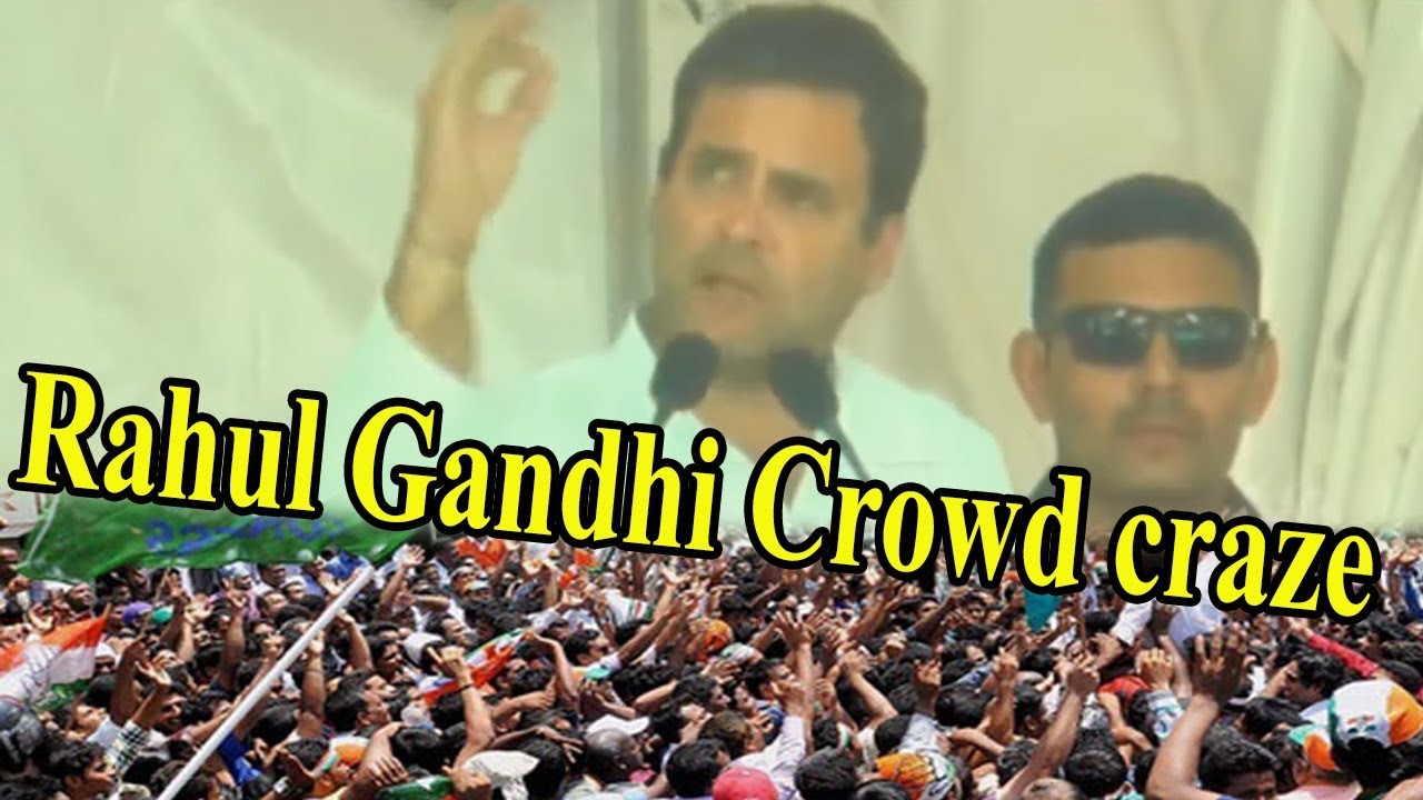 Crowd Chants Rahul-Rahul At Congress Public Meeting In Bhind, Madhya Pradesh