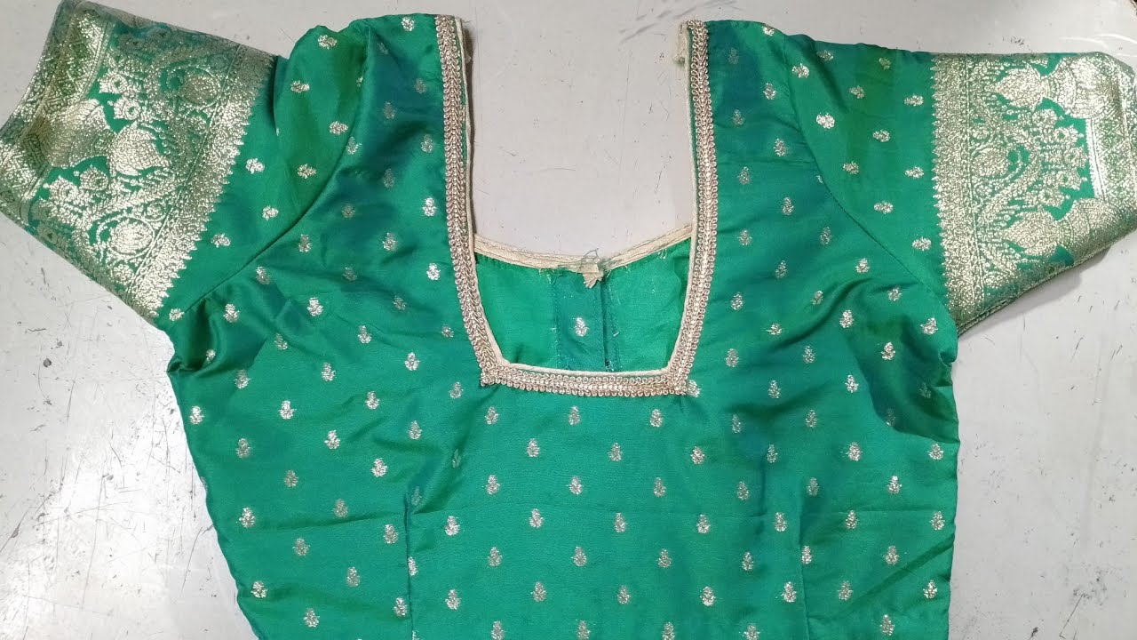 Square neck blouse design