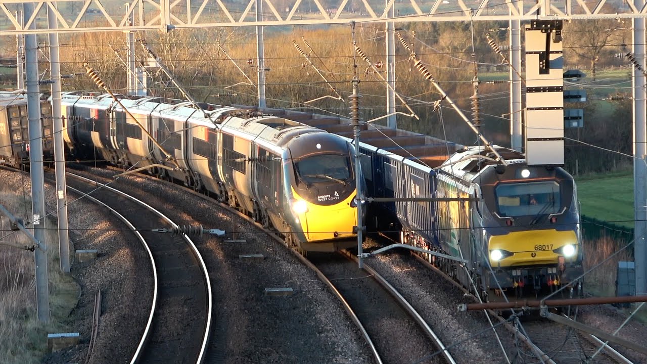 Freight climbing Shap Bank at Scout Green and Eden Valley: Lancaster & Carlisle Line  06 Feb 25