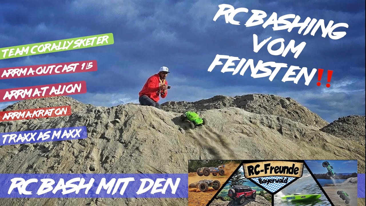 RC BASHEN mit den RC FREUNDEN BAYERWALD - RC BASHING vom FEINSTEN!! in der Kiesgrube
