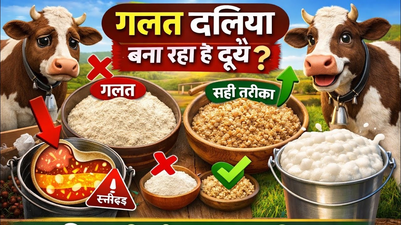 गेहूं का दलिया ऐसे खिलाओ – 7 दिन में दूध दोगुना! (वैज्ञानिक तरीका)