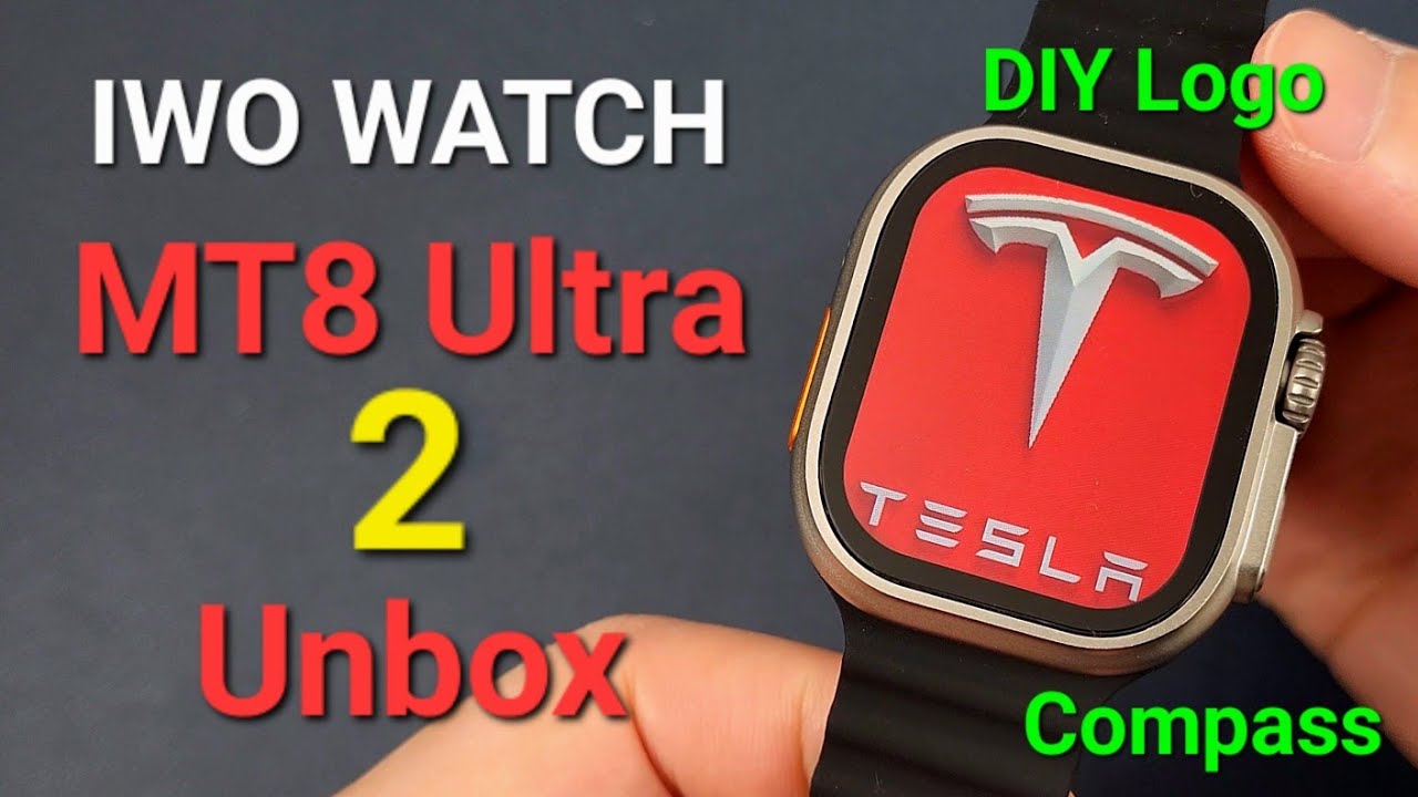 KIWITIME IWO WATCH MT8 ULTRA 2 Smartwatch Unbox-2.0' Screen & Compass DIY Logo Customize Watch Face