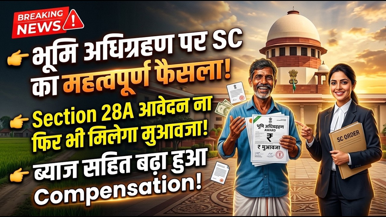 सुप्रीम_कोर्ट का ऐतिहासिक फैसला: अधिग्रहण का बढ़ा हुआ मुआवजा अब ब्याज समेत! रामफल बनाम HSIIDC