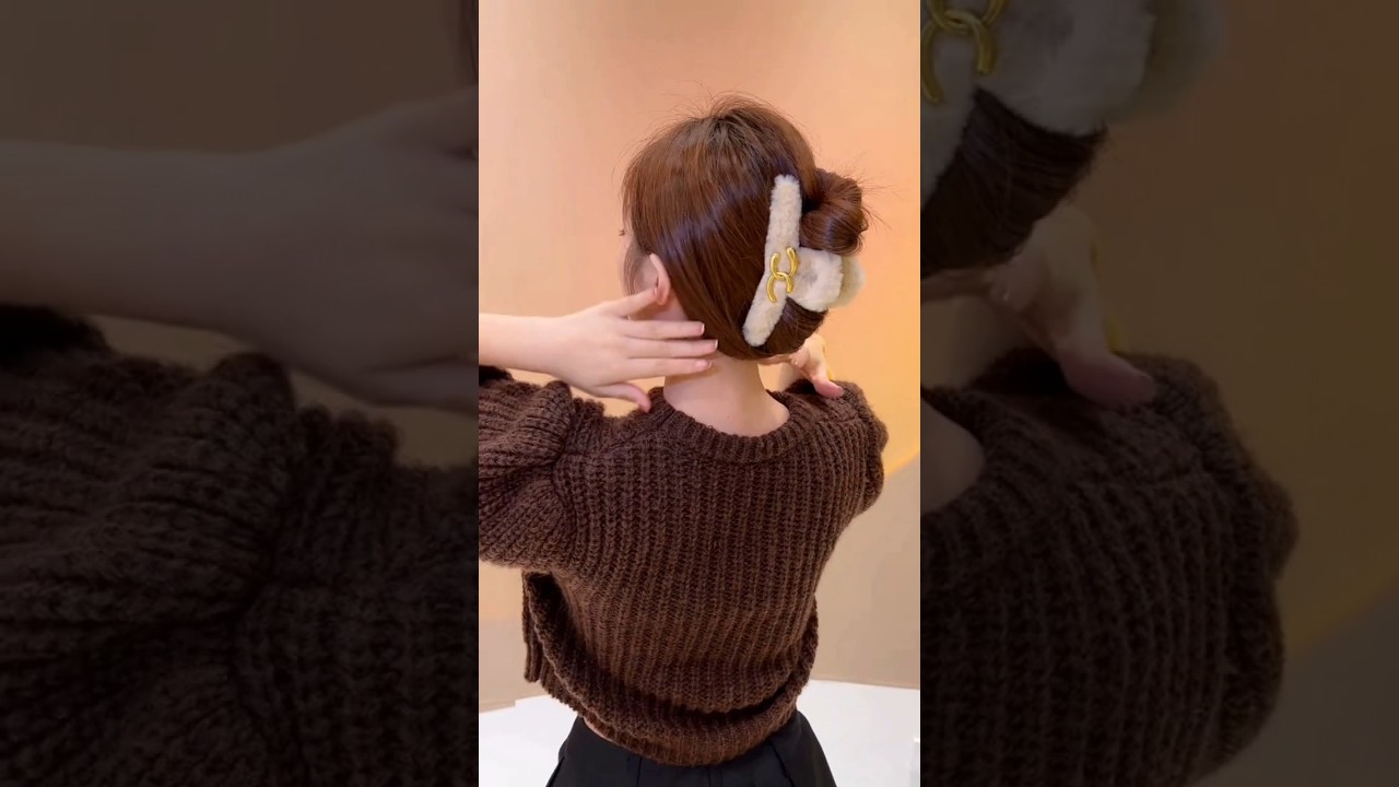 8-second half-up hairstyle — cozy, cute, and instantly put-together 🎀✨