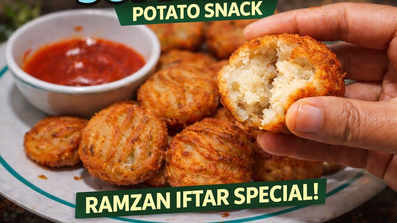 Crunchy Outside Soft Inside Potato Snack | Ramzan Iftar Special 🥔✨