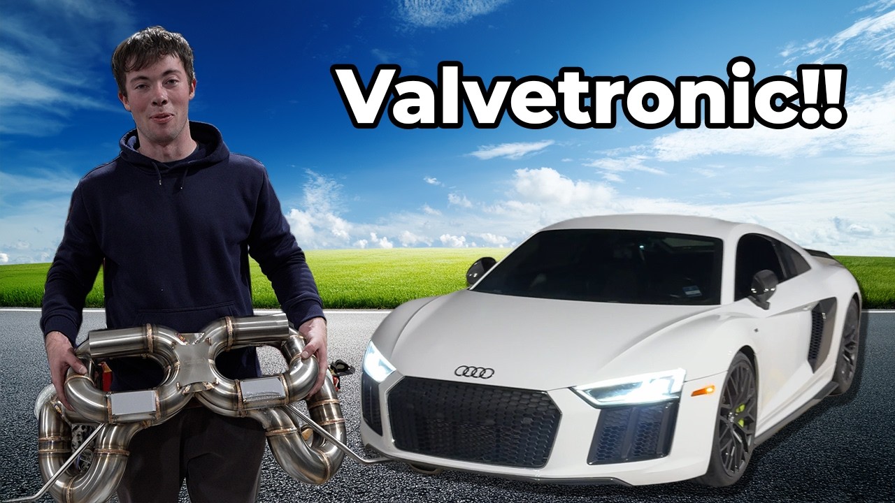 Установка выхлопной системы на мой Audi R8 без всякого опыта.