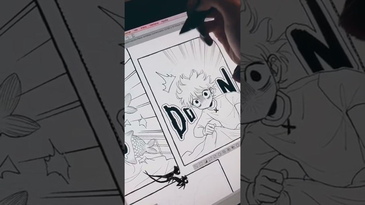 Working on While Yubooh sleeps volume 3 ✍️💪 #manga #planetacomic #clipstudio #cintiq #wacom #art