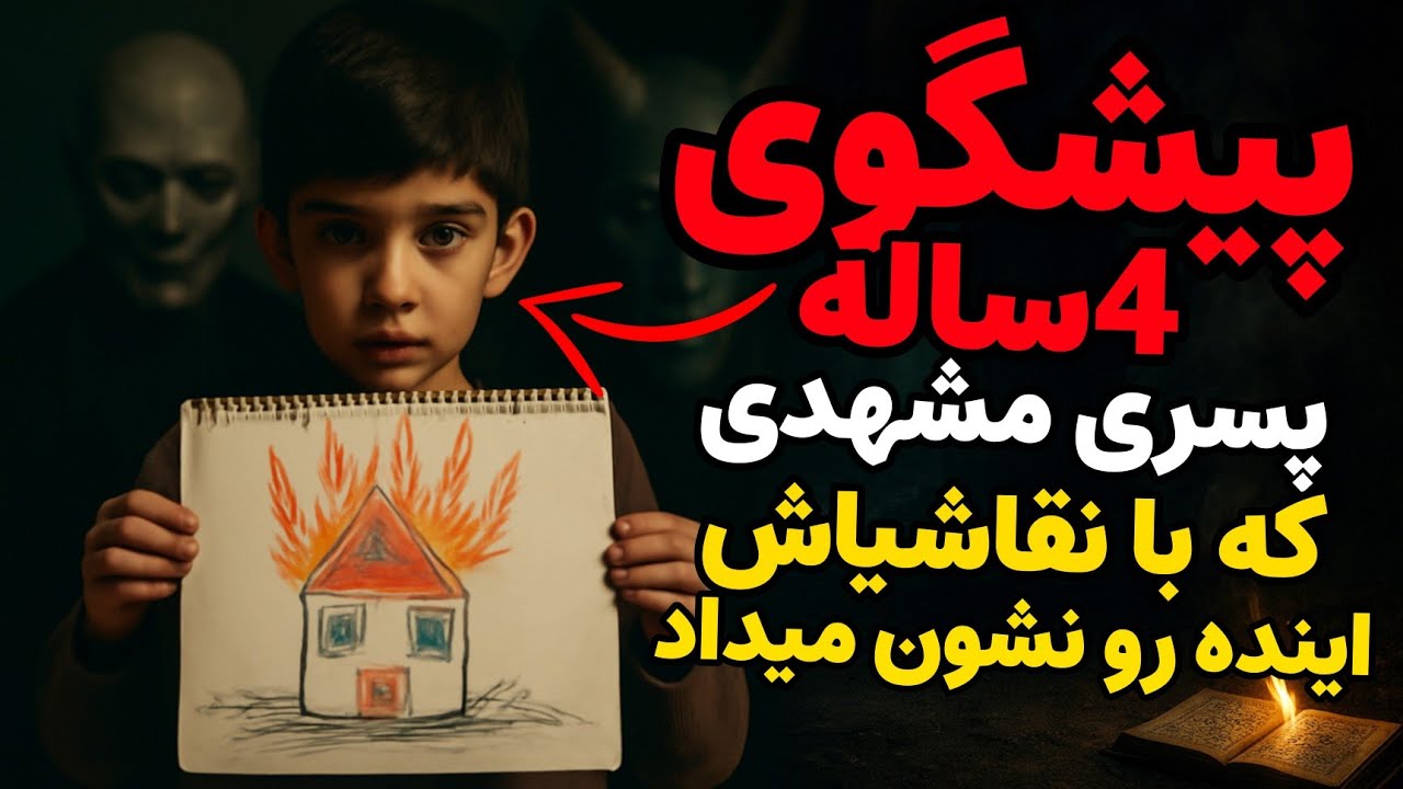 داستان ترسناک:پیشگوی ۴ ساله پسری مشهدی که با نقاشیاش اینده رو نشون میداد
