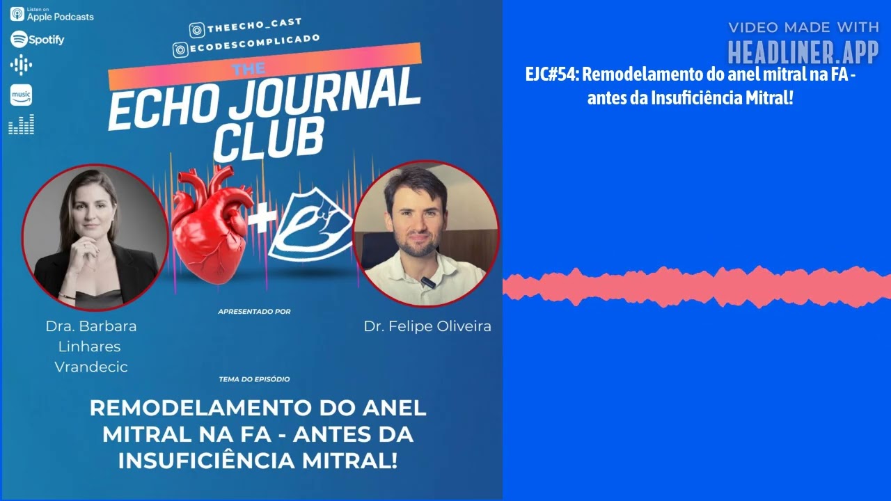 EJC#54: Remodelamento do anel mitral na FA - antes da Insuficiência Mitral! | The Echocast