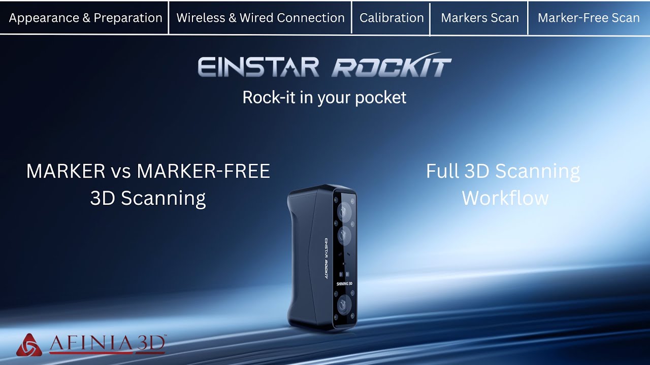 EINSTAR Rockit Full Laser Scanning Workflow: Markers vs Marker-Free Explained