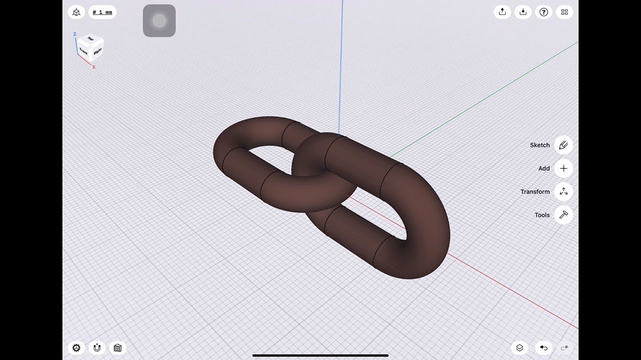 Chain 2D to 3D drawing 210