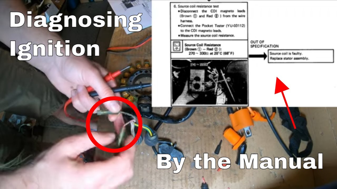 1987 Yamaha Big Bear 350cc 4x4 - Troubleshoot No Spark Condition & Adjust Valves - Part 4