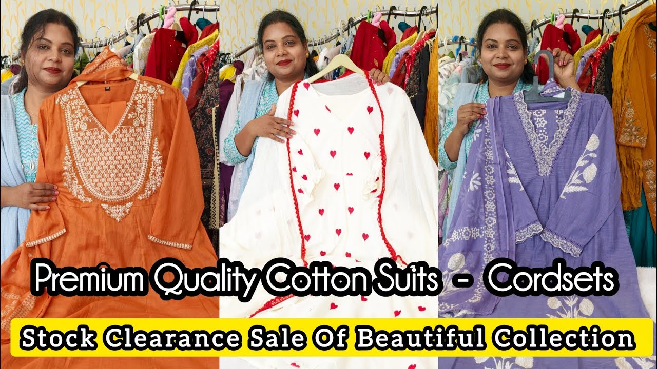 💞Stock Clearance Sale Of Beautiful Suits & Cordsets By Elegant Outfit Jaipur 💞 #freeshipping