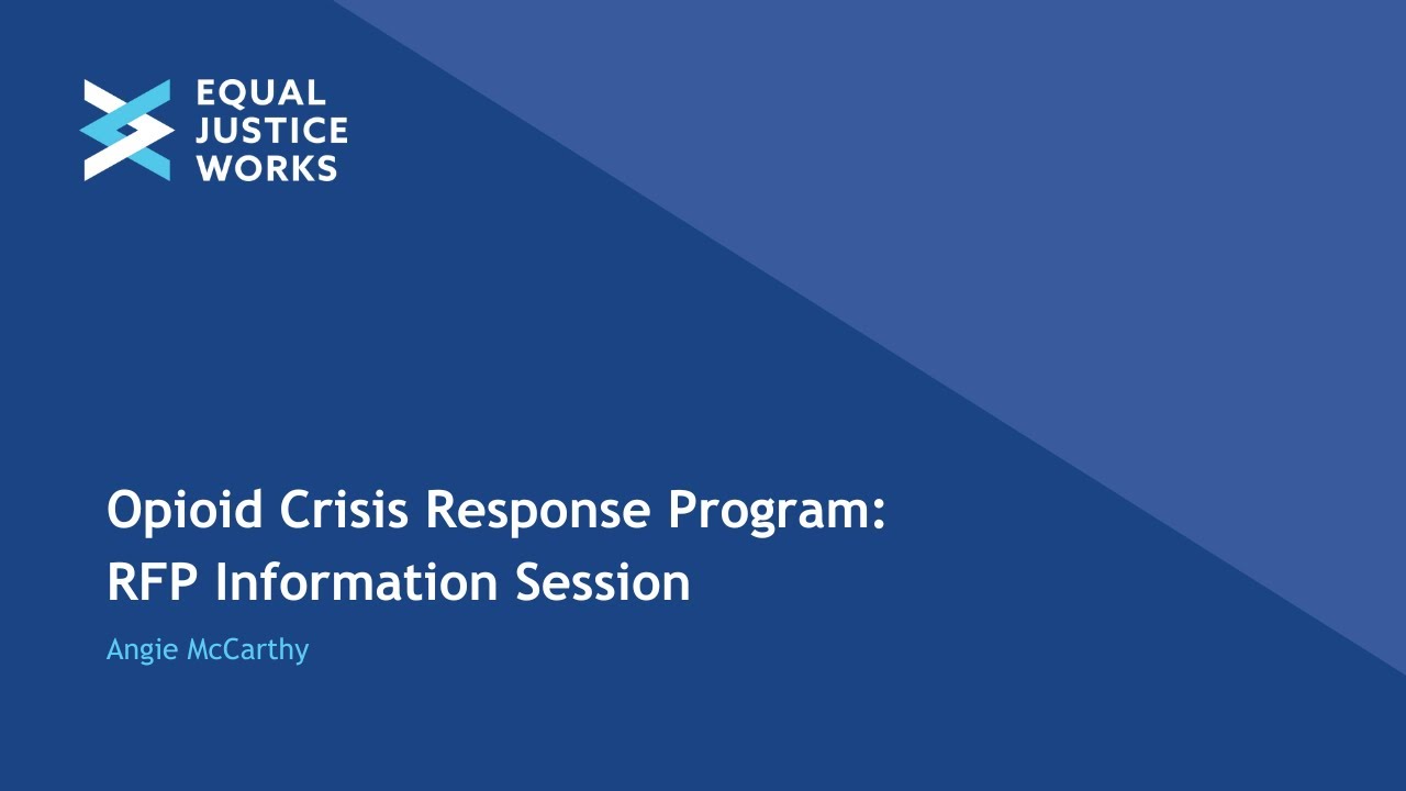 Opioid Crisis Response Program RFP Information Session