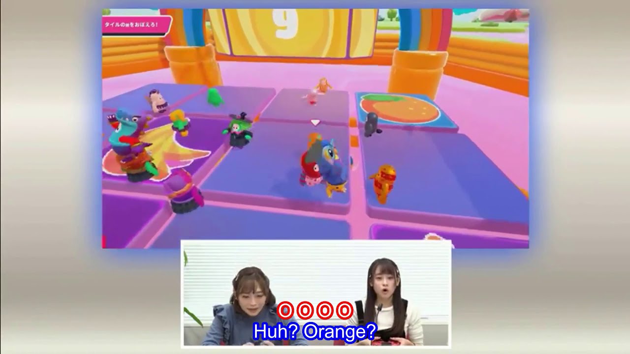 Maeda Kaori shares her Fall Guys strats with Koyama Momoyo