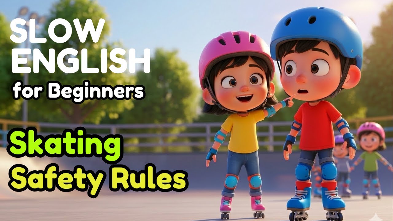 Easy English Listening Practice: Skating Safety Rules for Beginners (A2 Level)