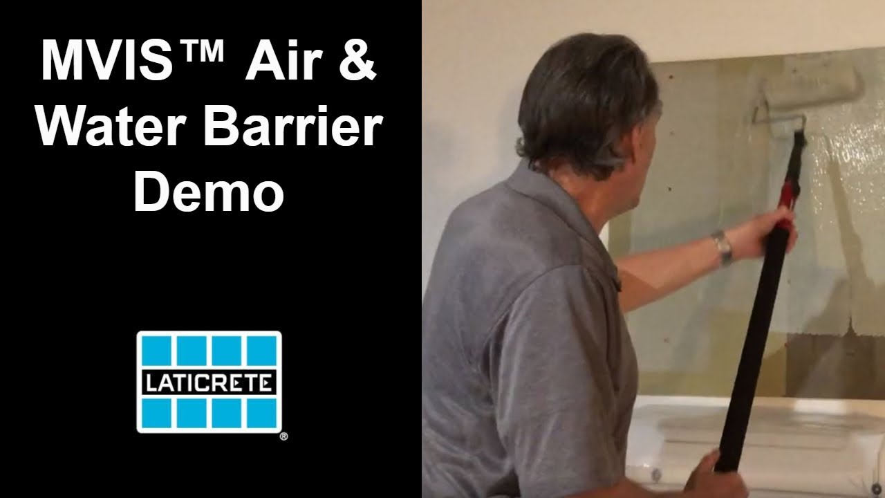 Demonstracja membrany MVIS&trade; Air & Water Barrier, izolacja pęknięć, izolacja powietrzna