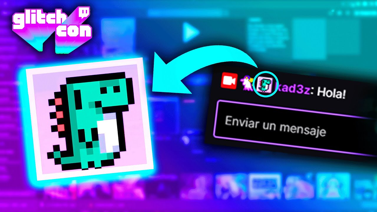 CONSEGUIR EMBLEMA DINOSAURIO *EN 1 MINUTO* | Twitch GlitchCon 2020