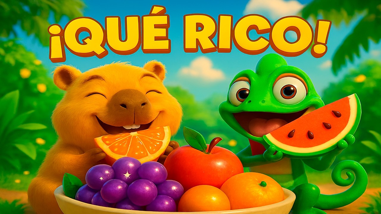 Canción de las FRUTAS para niños 🍉 ¡Ñam Ñam! La Merienda de Capi