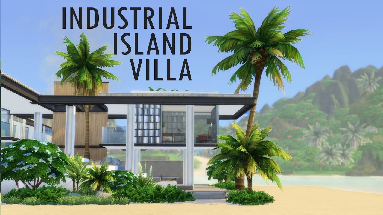 INDUSTRIAL ISLAND RETREAT - The Sims 4 Speed Build