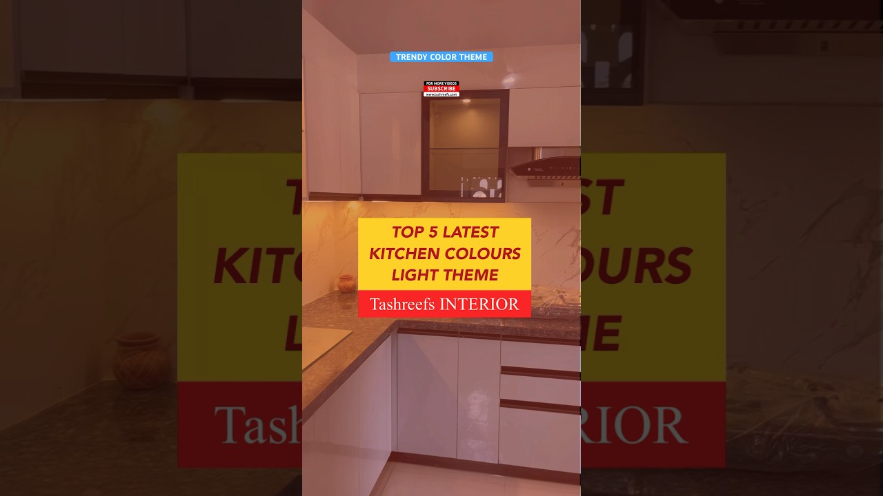 5 Best Trendy Kitchen Colour theme, Latest Best kitchen Theme, Modern kitchen colour #kitchen