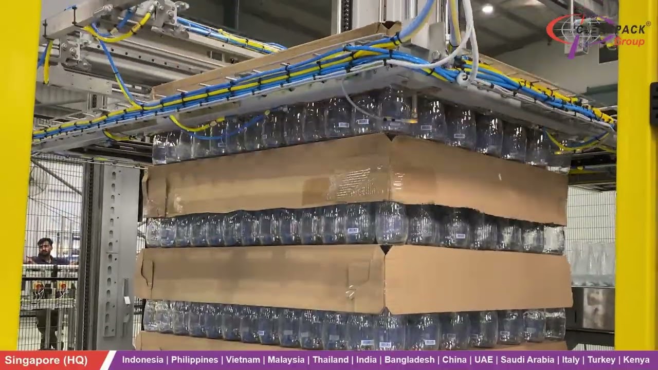 Clearpack Group: Advanced Robotic Depalletizer Solutions for Glass Water Bottles