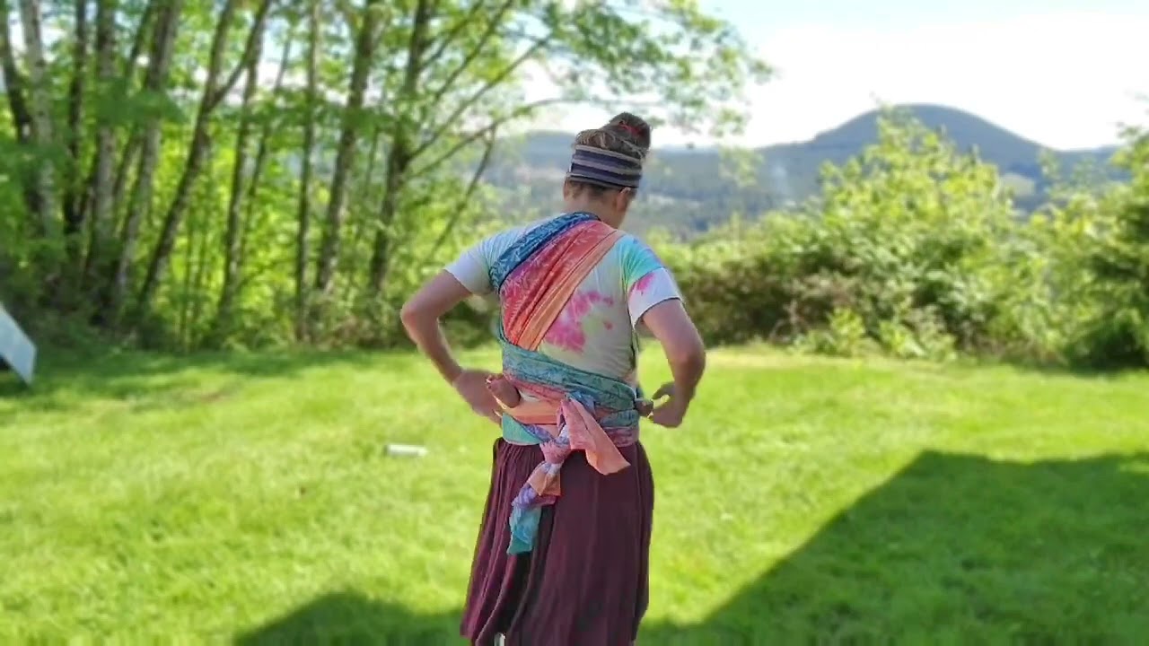 Poppins Hip Carry with Long Wrap | Breastfeeding Friendly Carry w/ how to