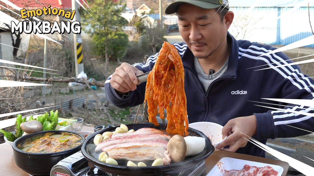 지글지글 삼겹살과 환상의 짝꿍❣️ 김치까지😎! Pork belly(Samgyeopsal) MUKBANG EATING SHOW