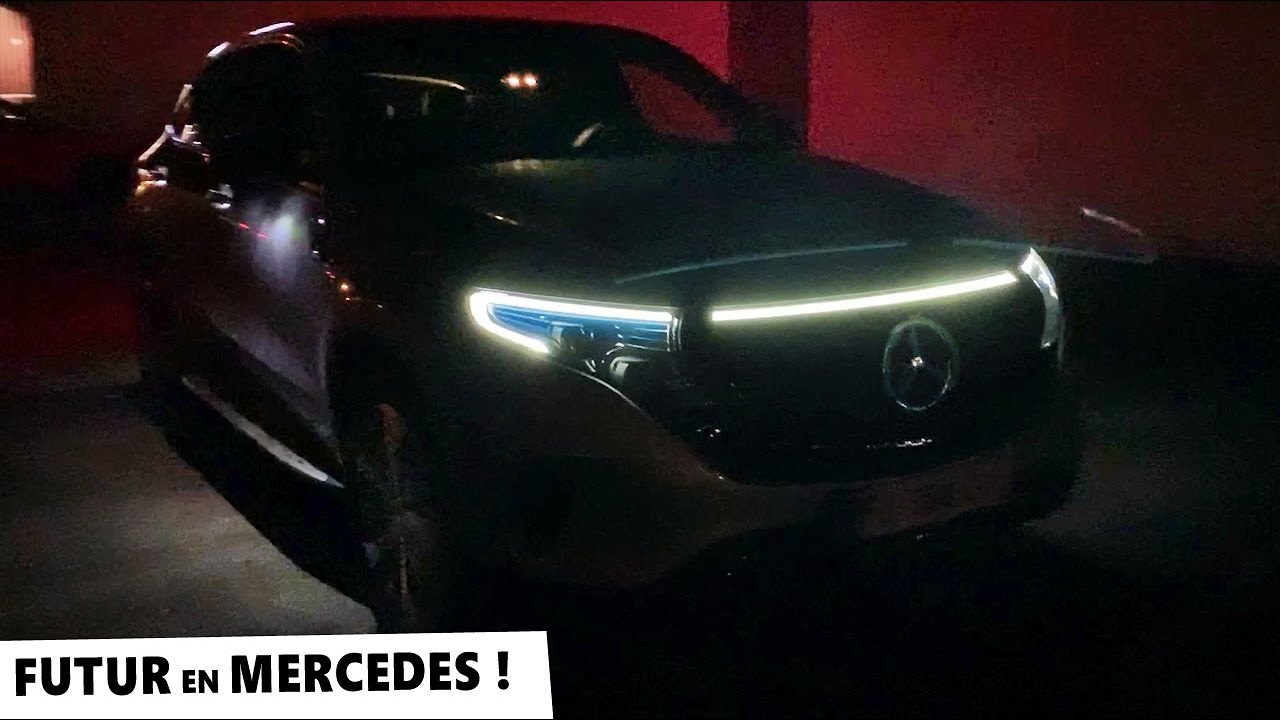 MERCEDES EQC intérieur de nuit