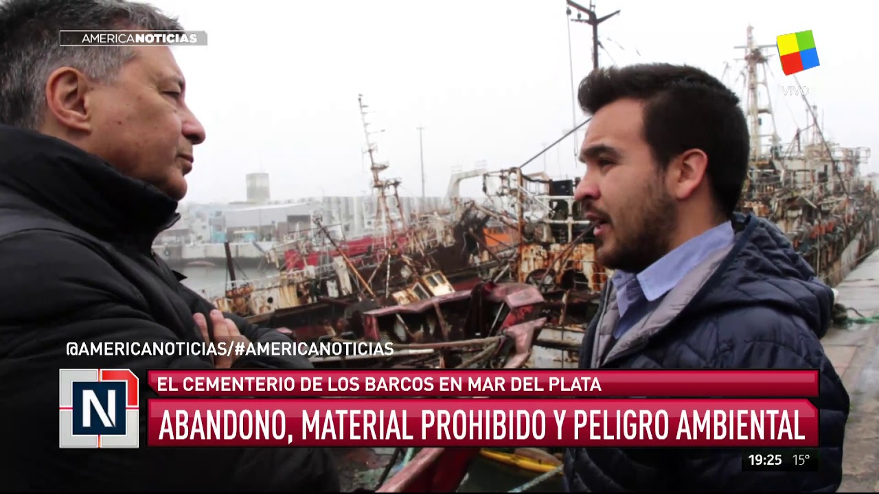 El cementerio de los barcos en Mar del Plata