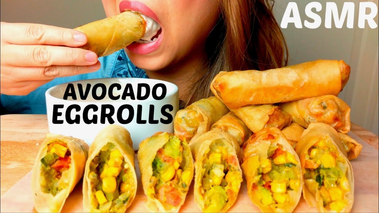 ASMR Cheesecake Factory Avocado EGG ROLLS 🥑+ Ranch (+recipe) *No Talking* suellASMR