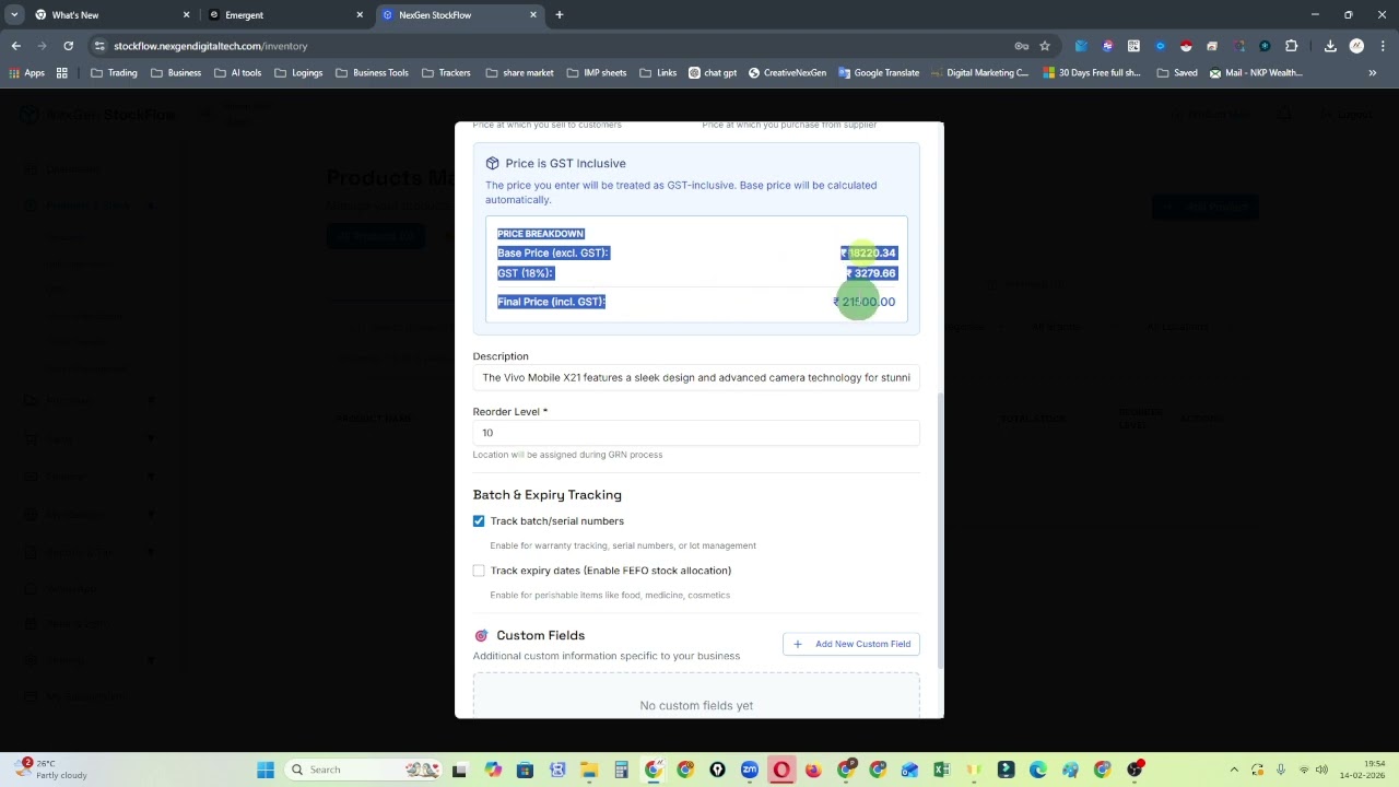 How to add Your Organization Details in StockFlow